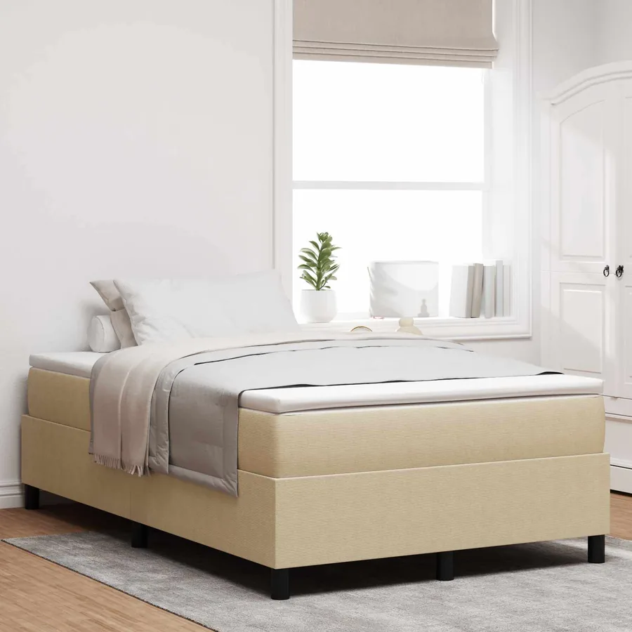 Cadre de lit plateforme Vert gris 120 x 190 cm