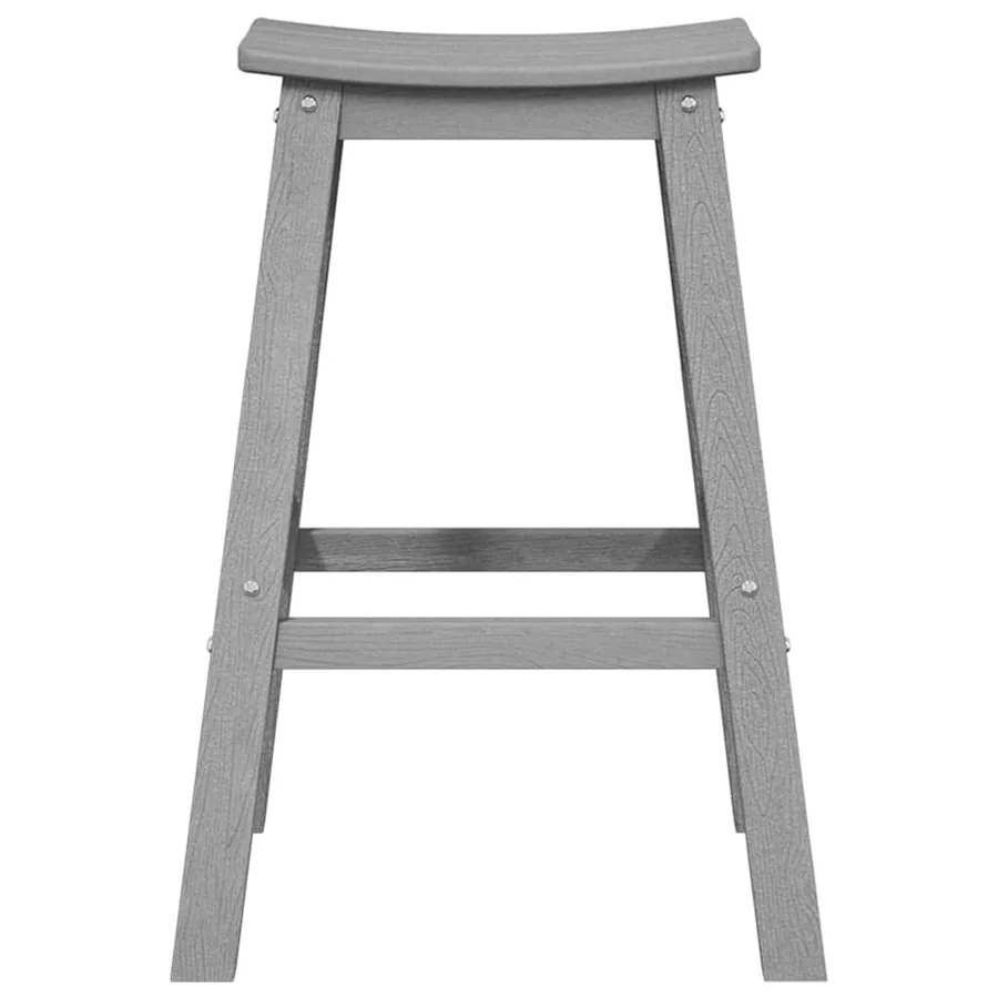 Ensemble de bar de jardin 4 pcs Gris clair HDPE - 5