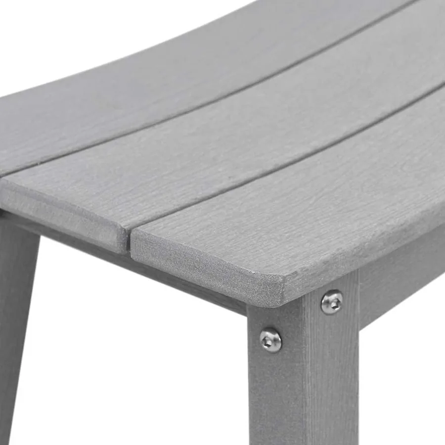 Ensemble de bar de jardin 4 pcs Gris clair HDPE - 7