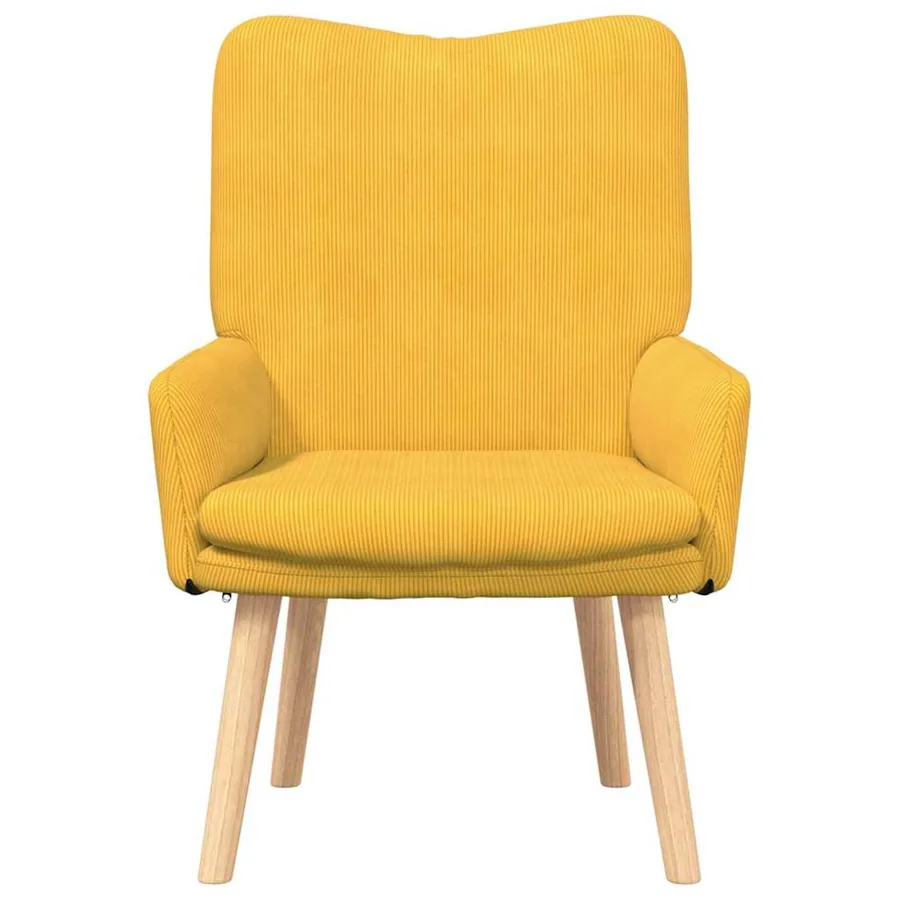 fauteuil Jaune clair 63 x 67 x 94 cm tissu - 4