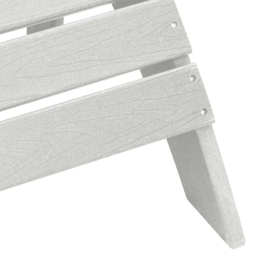 Chaise de jardin 3 pcs Blanc Polyéthylène - 7