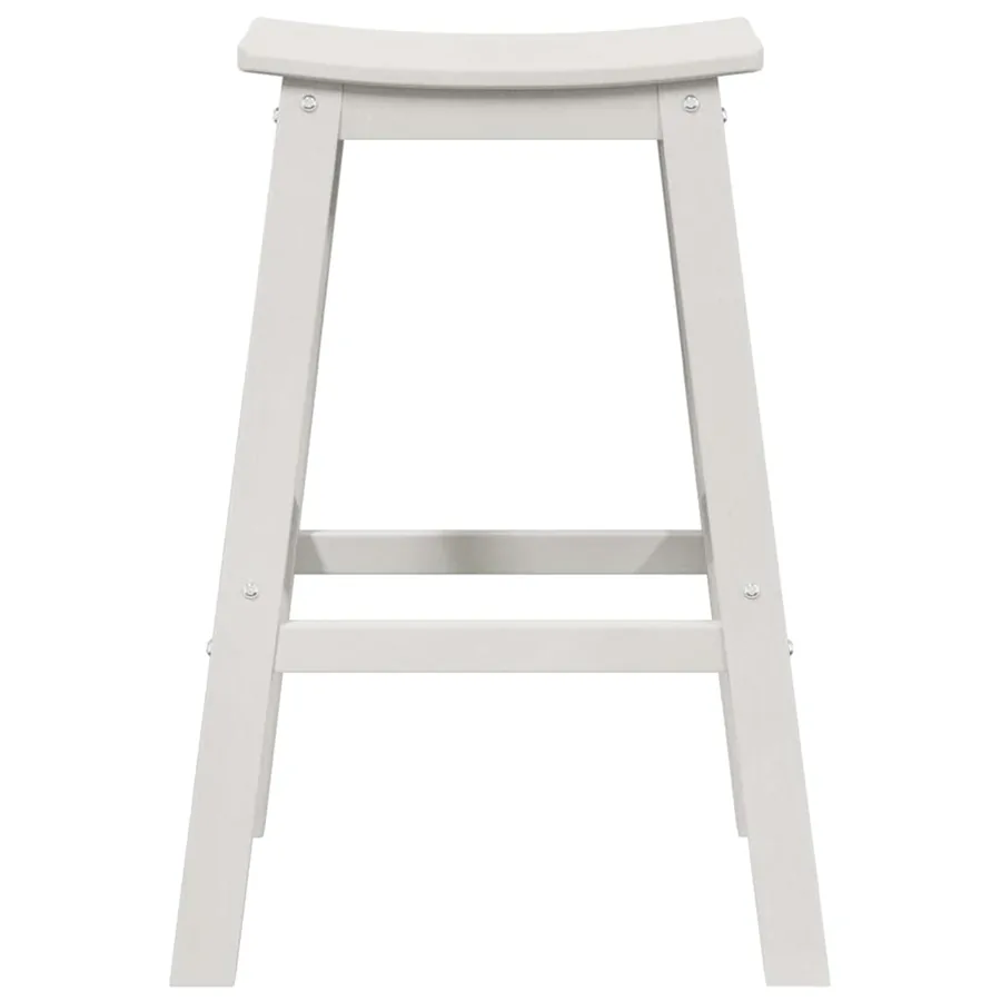 Ensemble de bar de jardin 4 pcs Blanc HDPE - 5