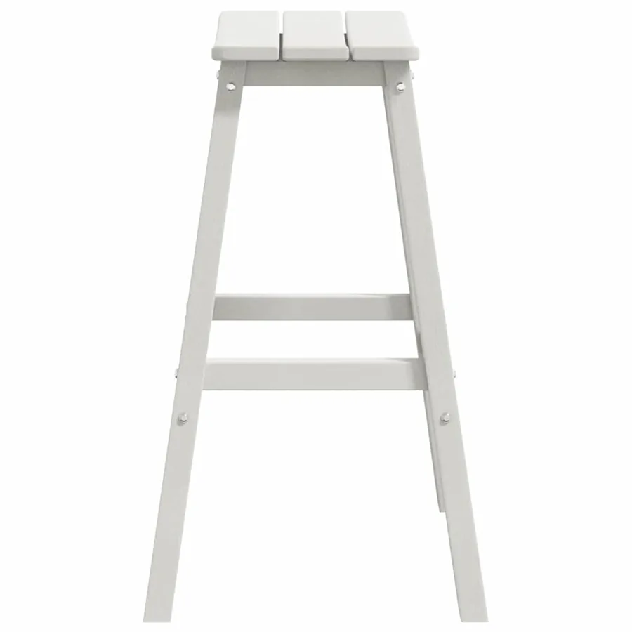 Ensemble de bar de jardin 4 pcs Blanc HDPE - 6