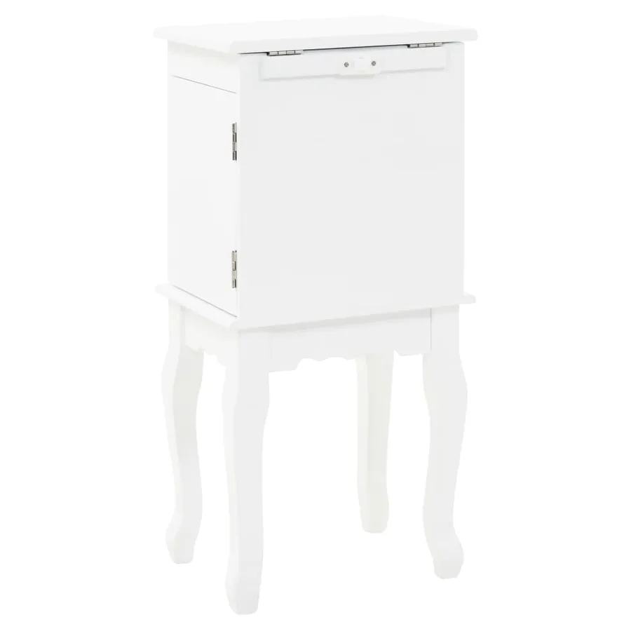 Armoire à bijoux sur pieds Blanc - 5
