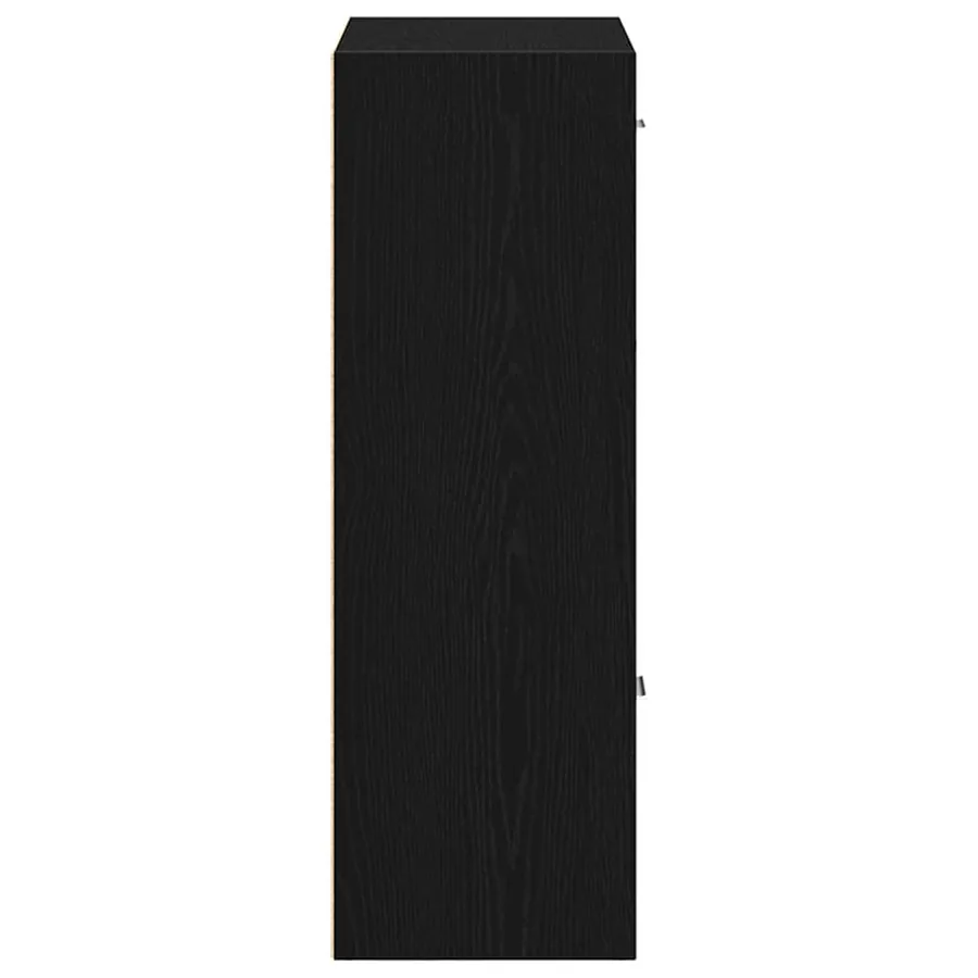 Bibliothèque/Séparateur de pièce en chêne noir 60,5 x 30 x 90 cm bois d'ingénierie - 7