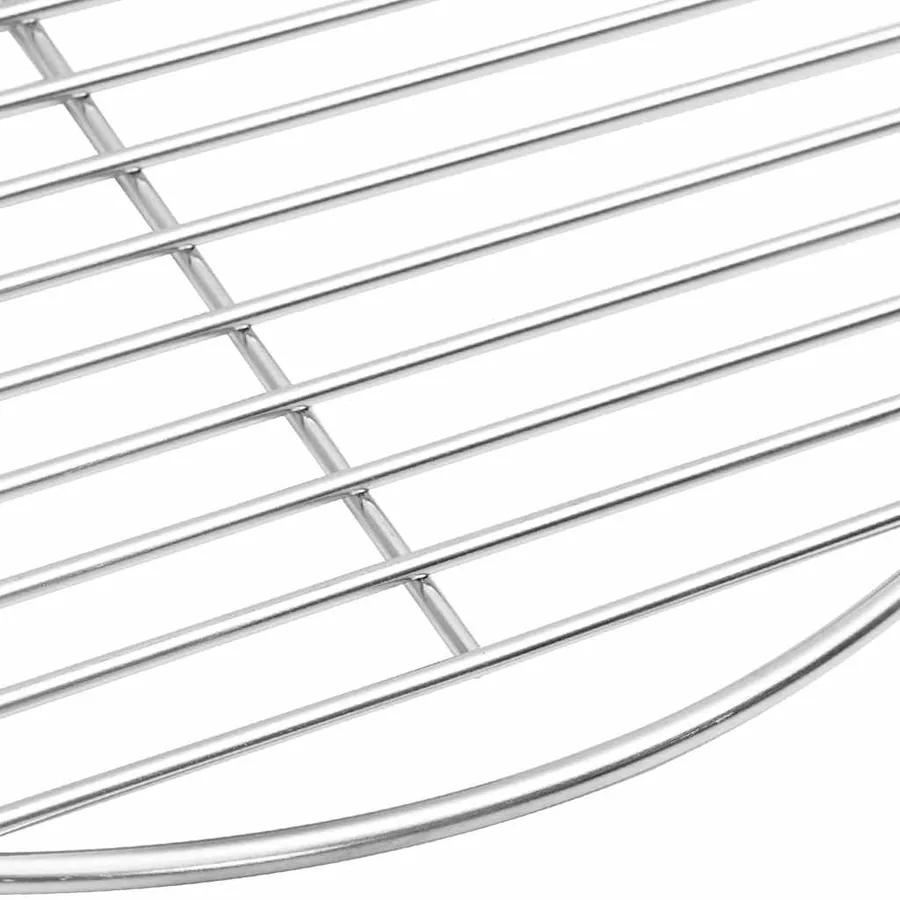 Grille de barbecue Argenté 43 x 43 cm Acier inoxydable - 4