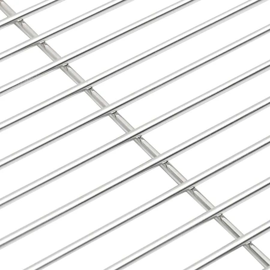 Grille de barbecue Argenté 43 x 43 cm Acier inoxydable - 5