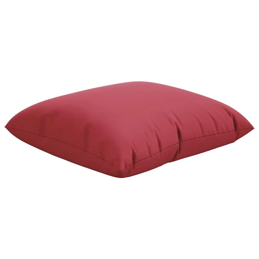 Coussins de canapé 4 pcs rouge bordeaux 50 x 50 cm en tissu - 3