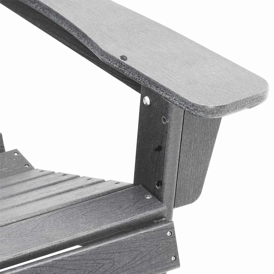 Chaise de jardin 3 pcs Gris clair Polyéthylène - 7