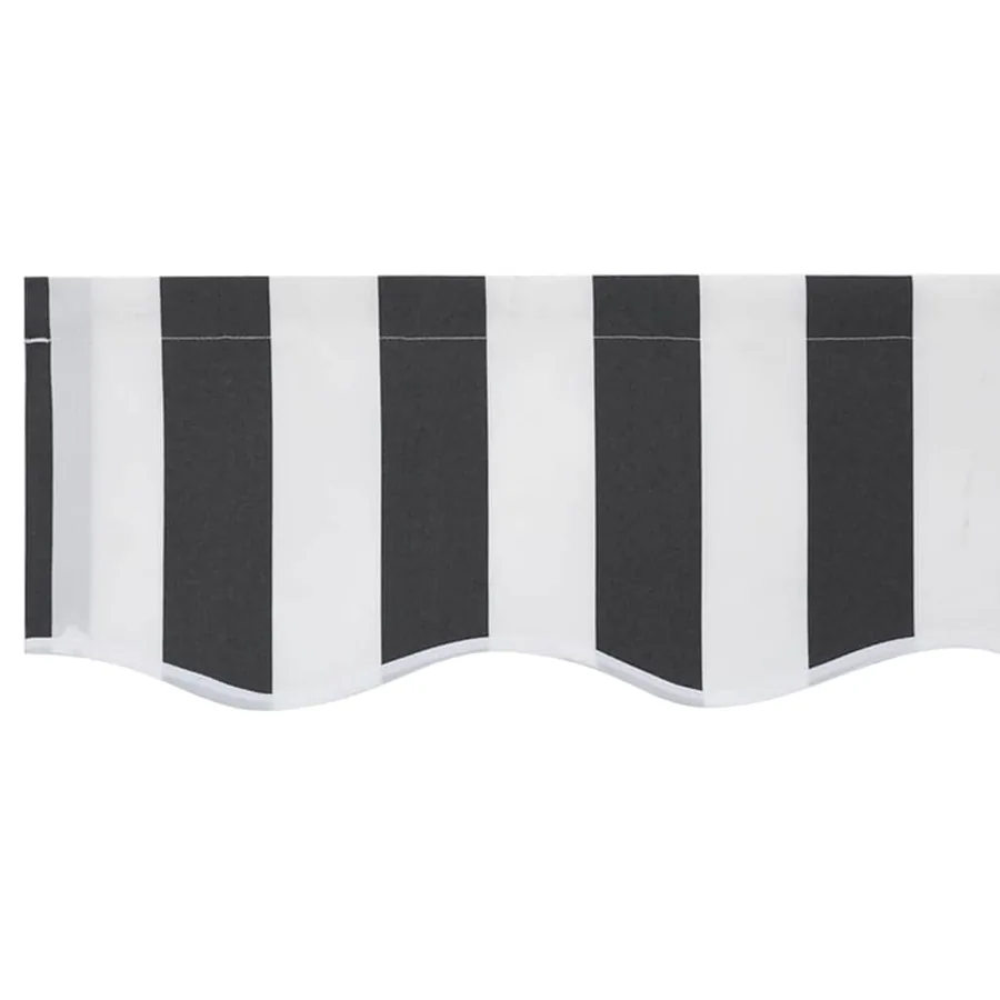 Toile de rechange pour auvent Anthracite et blanc 4 x 2 m - 6