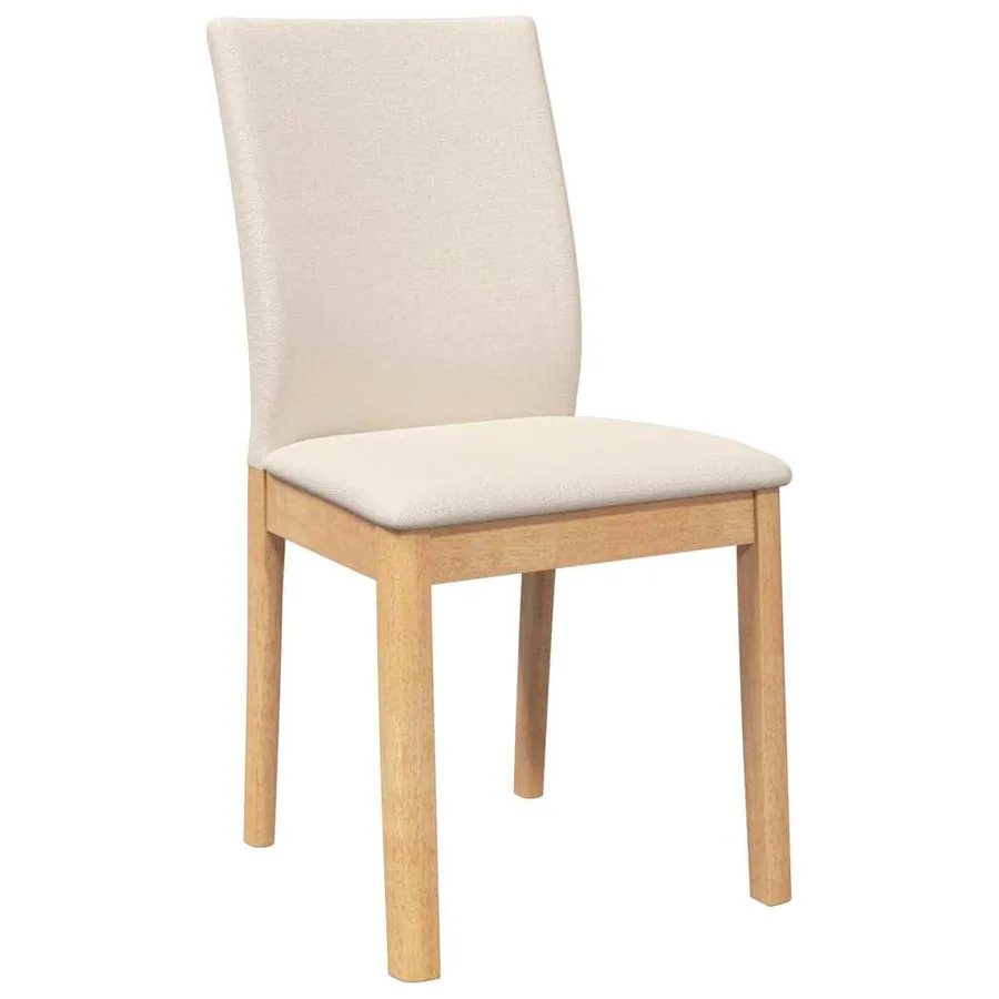 Chaises à manger coussins 2 pcs bois massif caoutchouc - 4