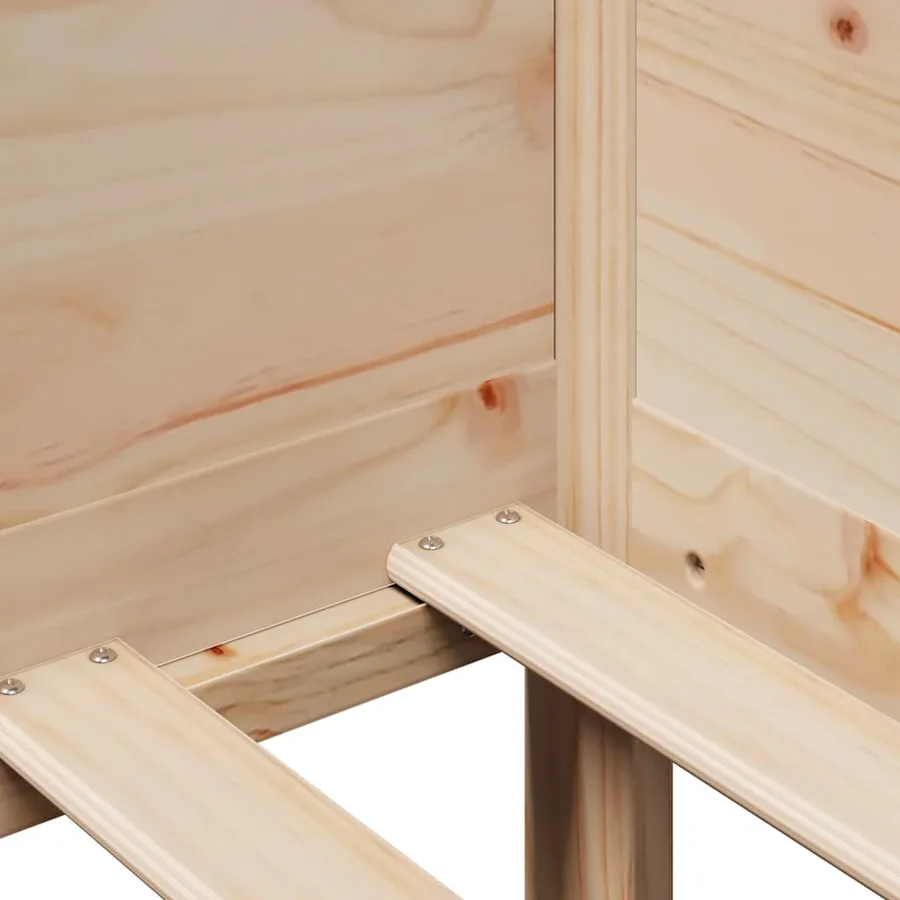 Lit de jour avec tiroirs sans matelas 80x200 cm bois massif - 10