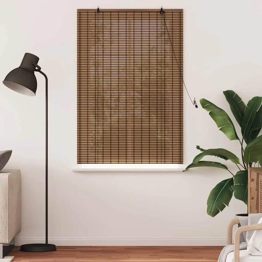 Store enrouleur Marron 120 x 160 cm Bambou - 3