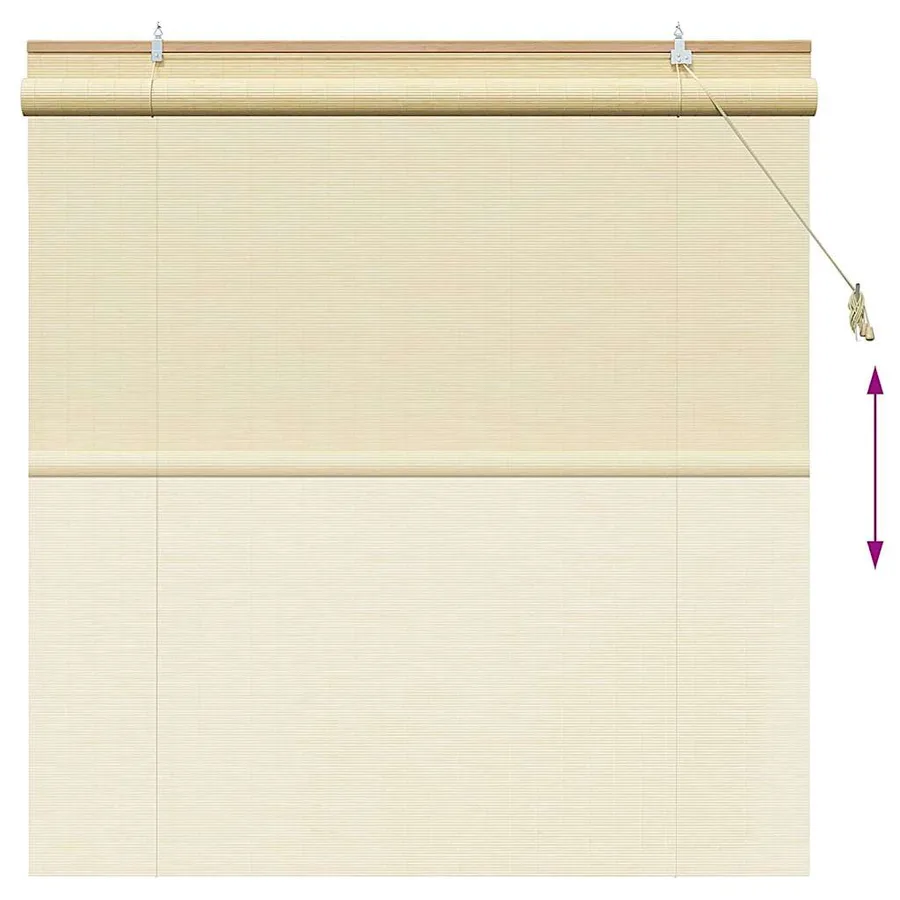 Store enrouleur Nature 150 x 160 cm Bambou - 13