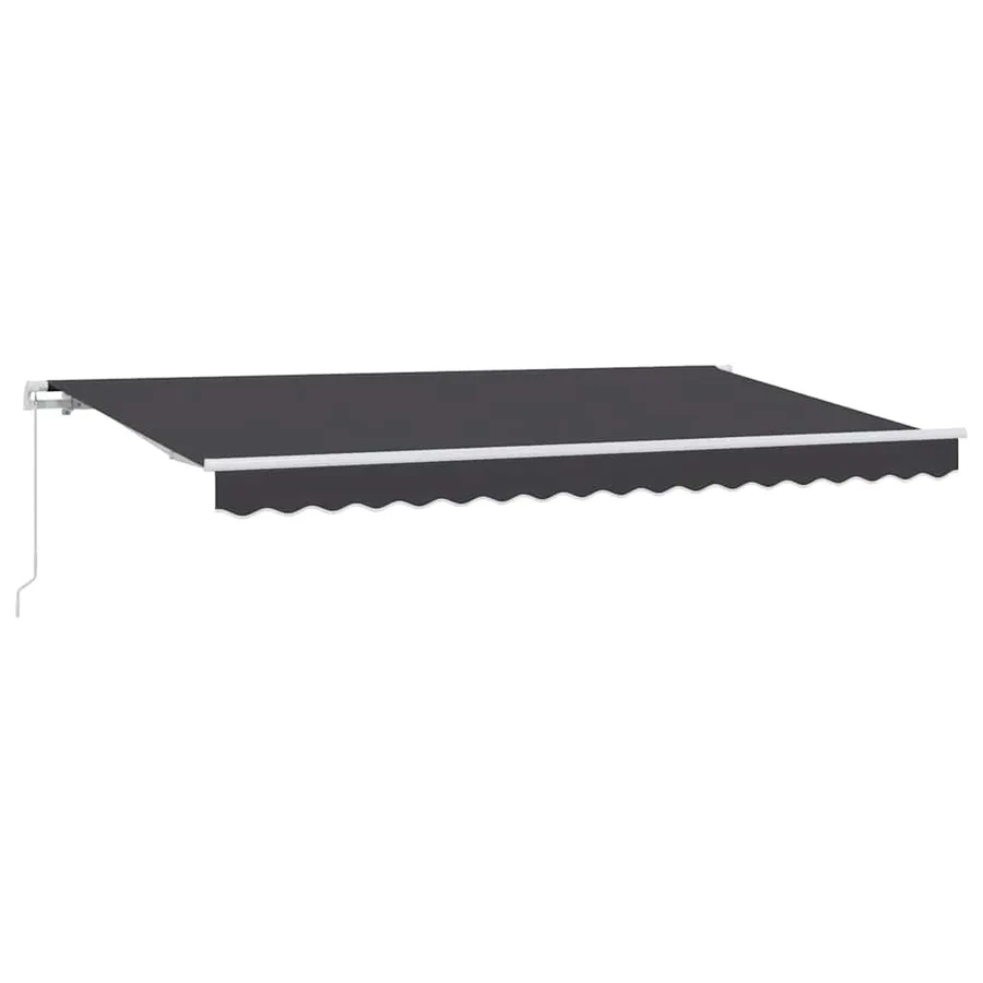 Auvent Rétractable Anthracite 350 x 200 cm tissu - 2