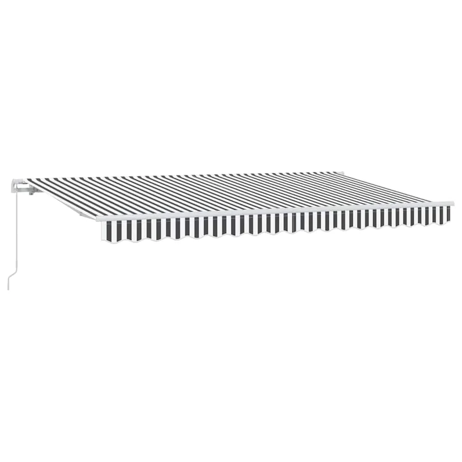 Auvent Rétractable Anthracite 400 x 200 cm tissu - 2
