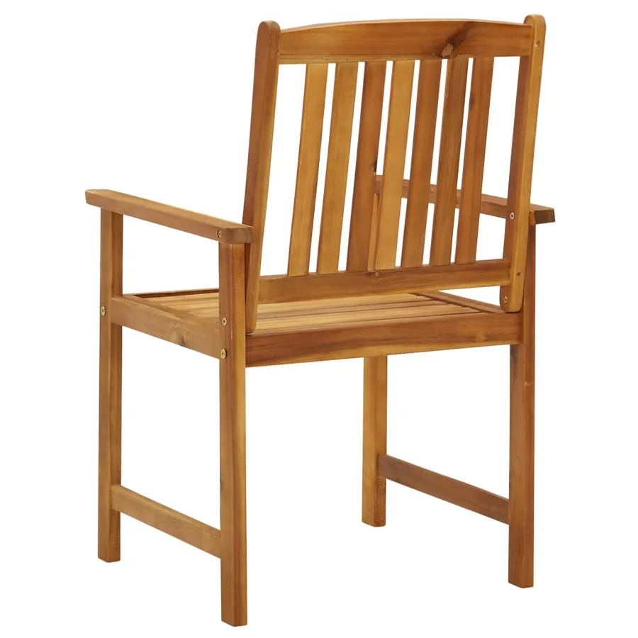 Chaises de jardin avec coussins lot de 2 Bois d'acacia massif - 6