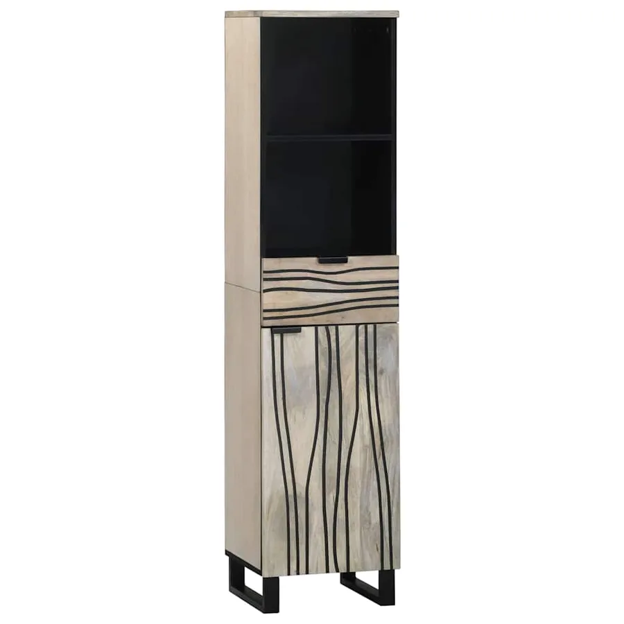 Ensemble de mobilier de salle de bain 5 pcs Brun Noyé - 5