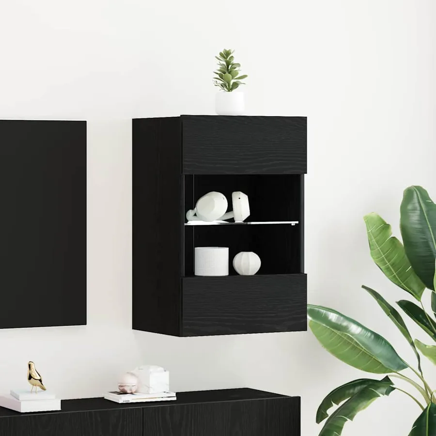 Ensemble meuble TV Noir 40 x 30 x 60,5 cm Bois d'ingénierie