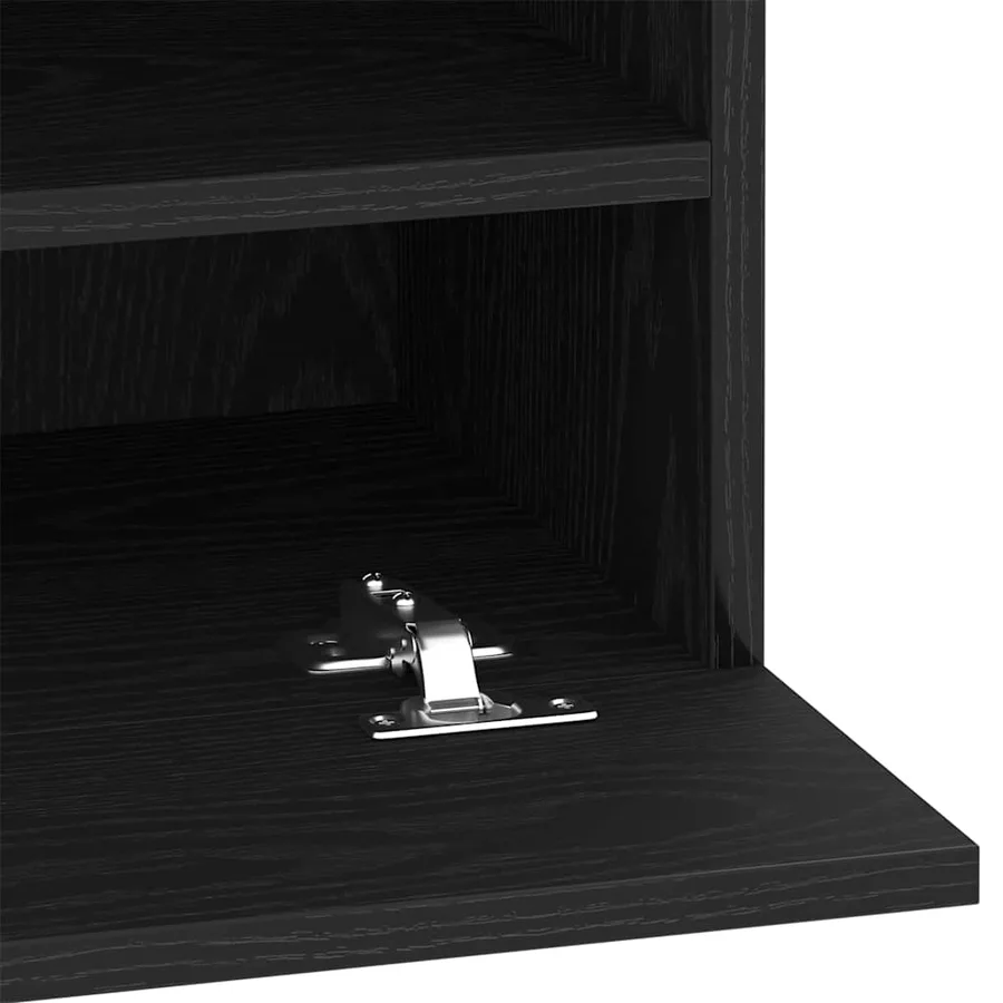 Ensemble meuble TV Noir 40 x 30 x 60,5 cm Bois d'ingénierie - 10