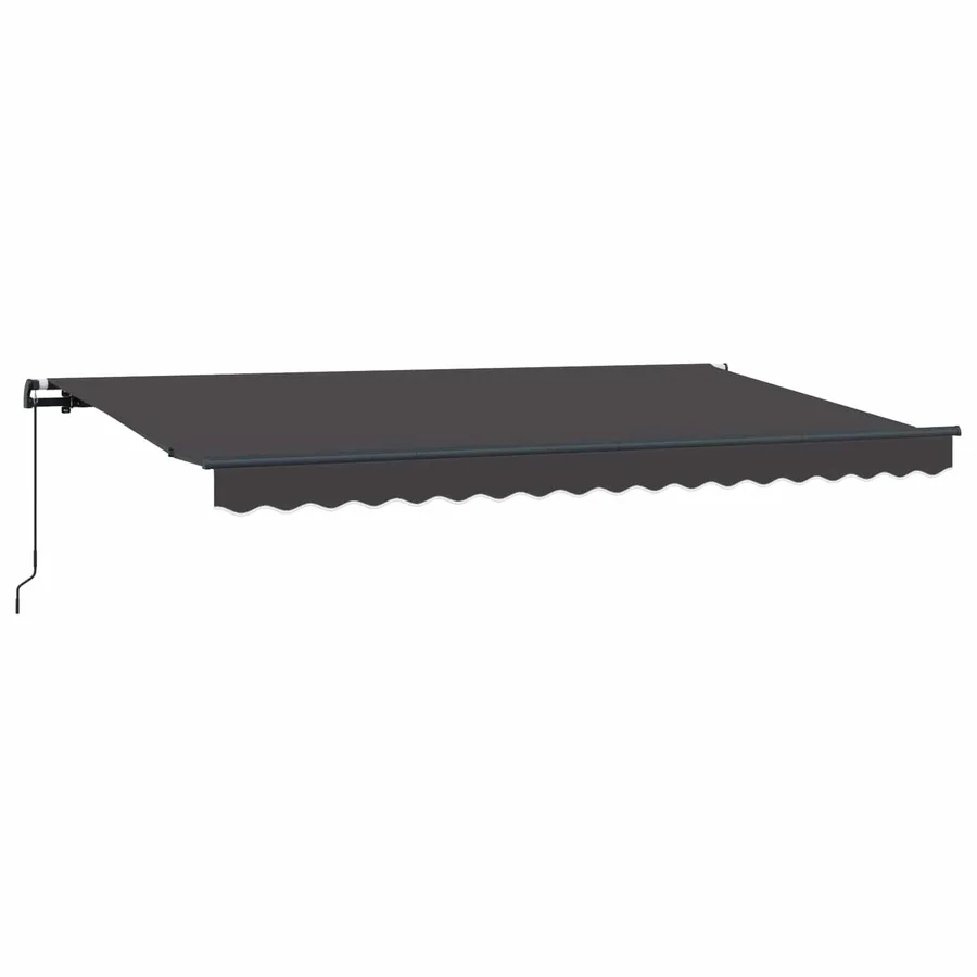 Auvent Rétractable Anthracite 400 x 200 cm tissu - 2