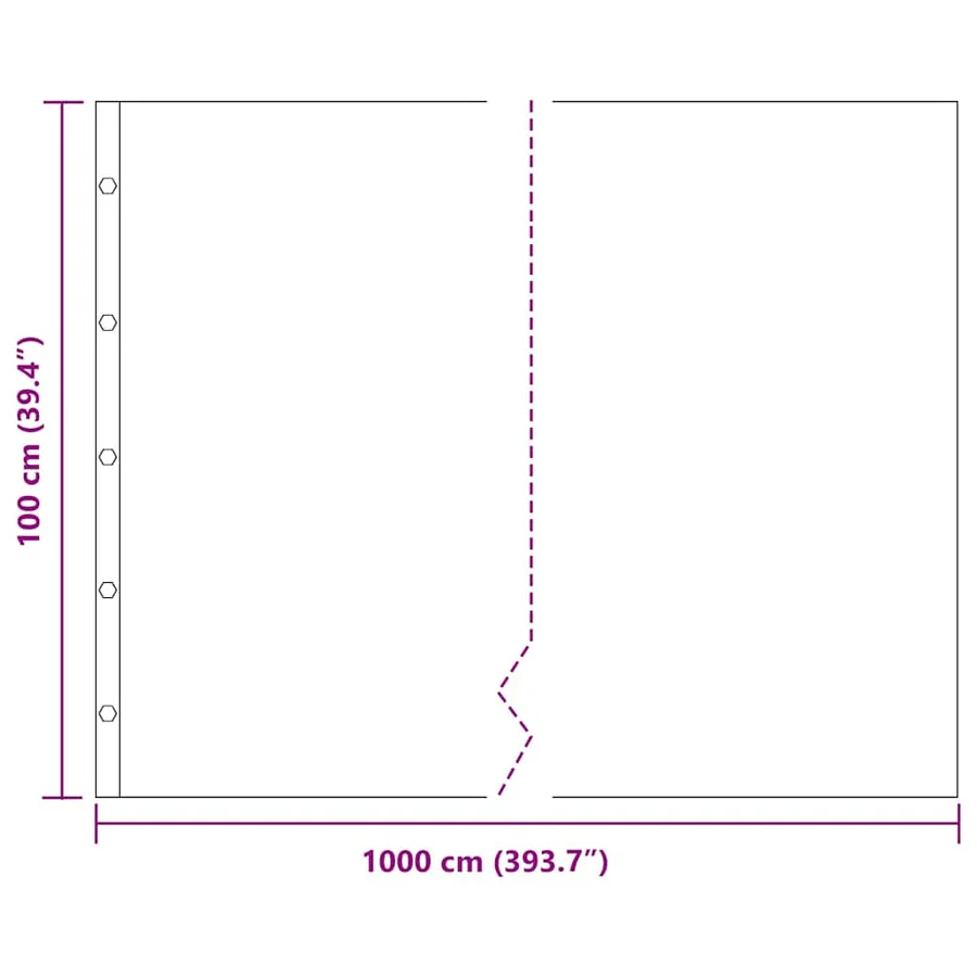 Barrière anti-racines Noir 1 x 10 m Polyéthylène - 10