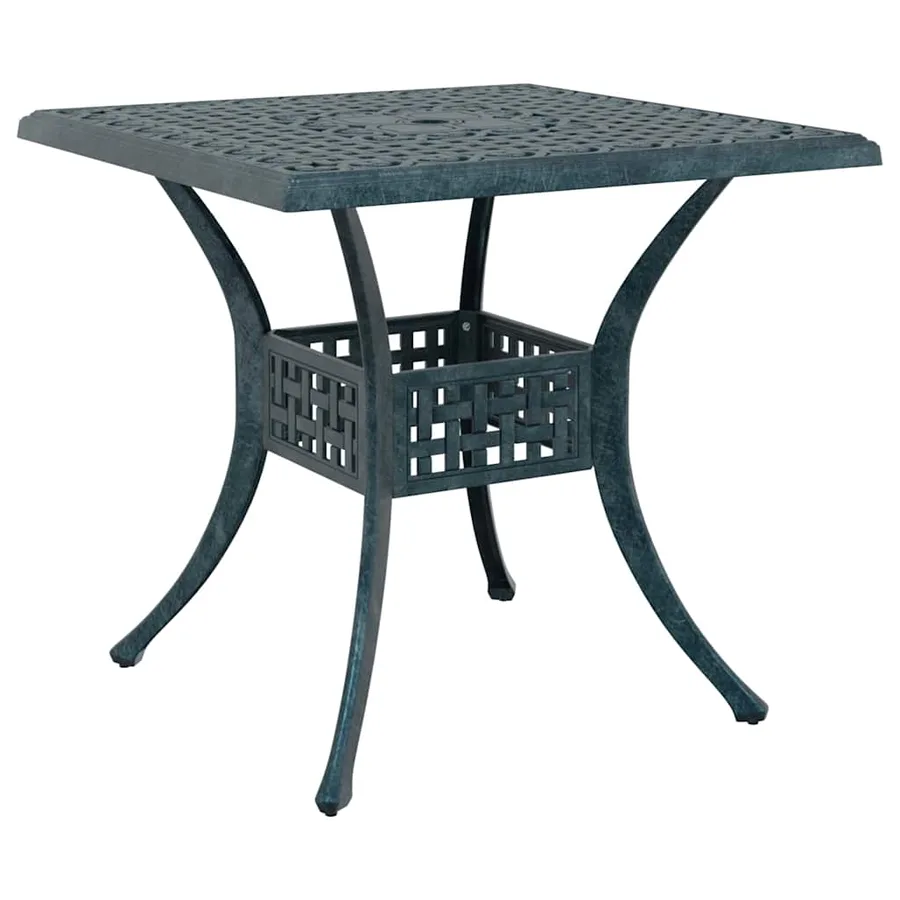 Ensemble de tables de jardin 3 pcs Vert Aluminium coulé - 5