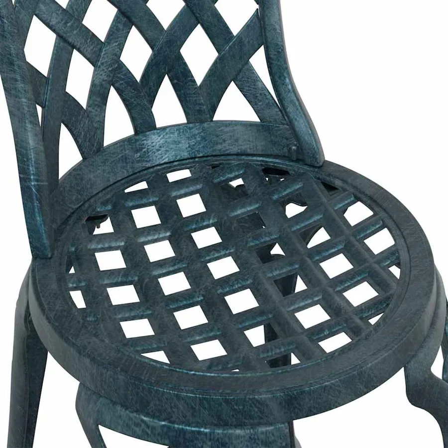 Ensemble bistro de jardin 3 pcs Vert Aluminium - 11