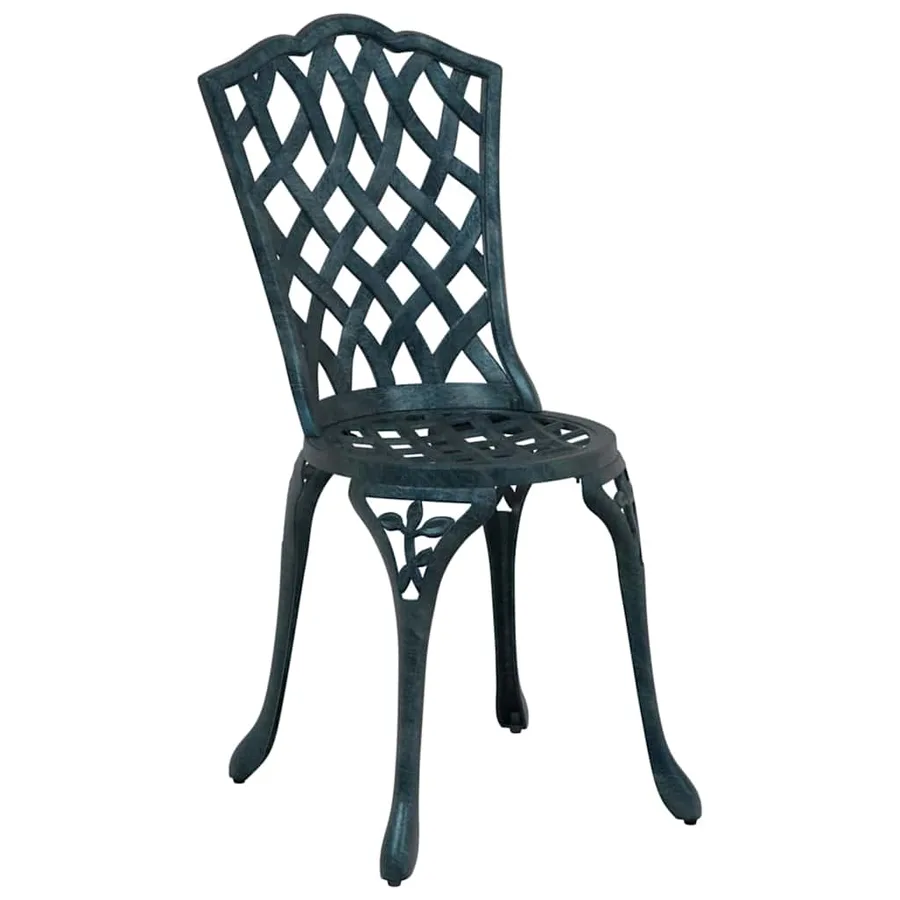 Ensemble bistro de jardin 3 pcs Vert Aluminium - 4