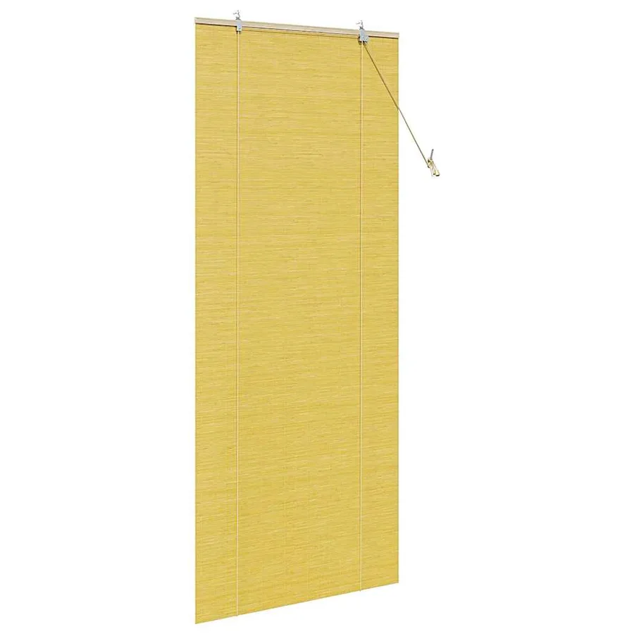 Store enrouleur Jaune 90 x 220 cm Bambou - 4