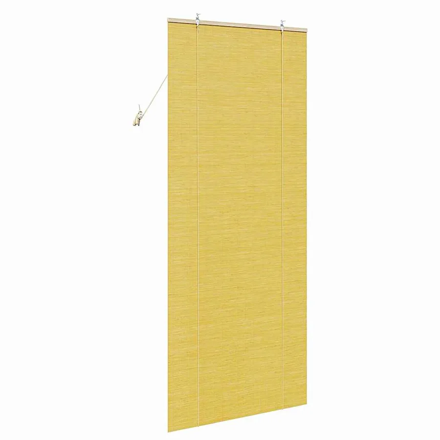 Store enrouleur Jaune 90 x 220 cm Bambou - 5