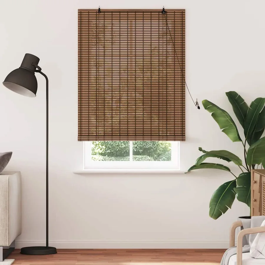Store enrouleur Marron 100 x 220 cm Bambou - 3