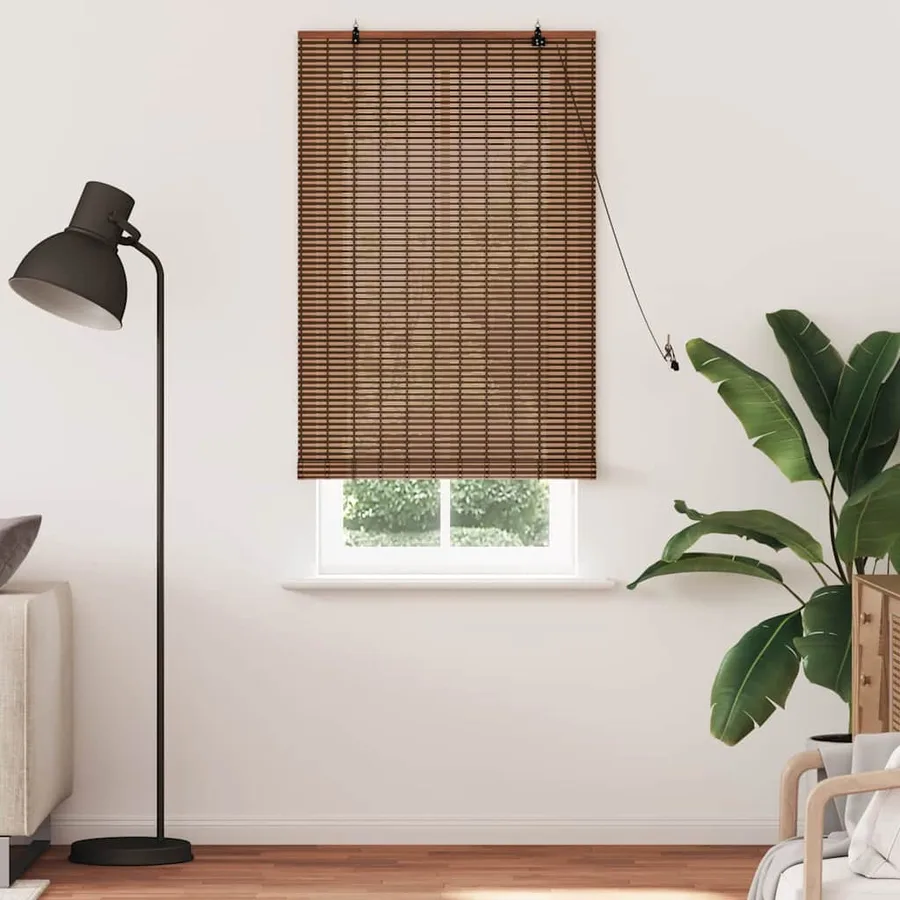Store enrouleur Marron 90 x 220 cm Bambou - 3