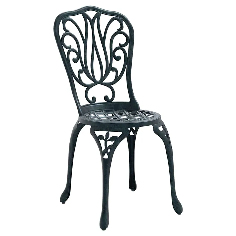 Ensemble bistro de jardin 3 pcs Vert Aluminium - 4
