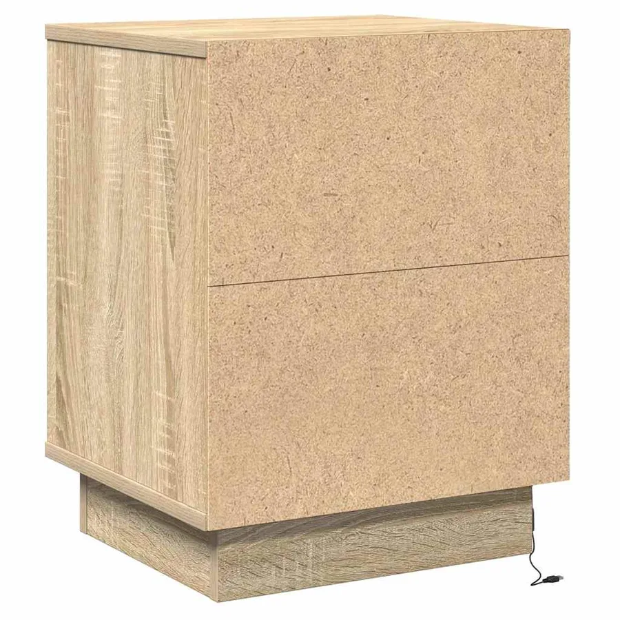 Cabinet de chevet 2 pcs Chêne Sonoma 39 x 34,5 x 50 cm - 10