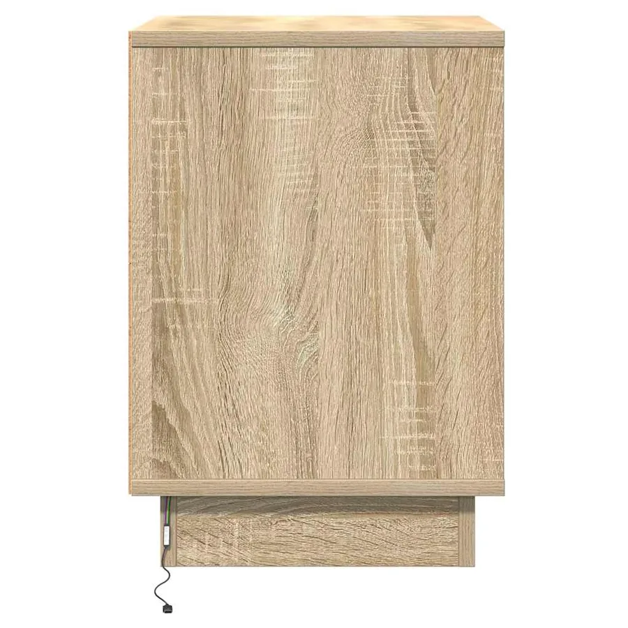 Cabinet de chevet 2 pcs Chêne Sonoma 39 x 34,5 x 50 cm - 9