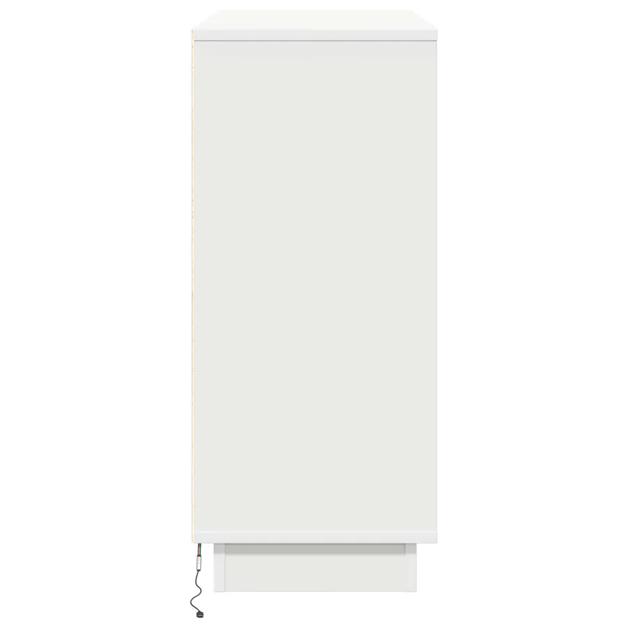 Buffet LED Blanc 90 x 32 x 75 cm Bois d'ingénierie - 9