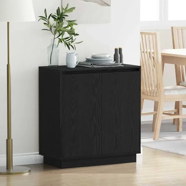 Buffet Chêne noir 71 x 34.5 x 75 cm Bois d'ingénierie