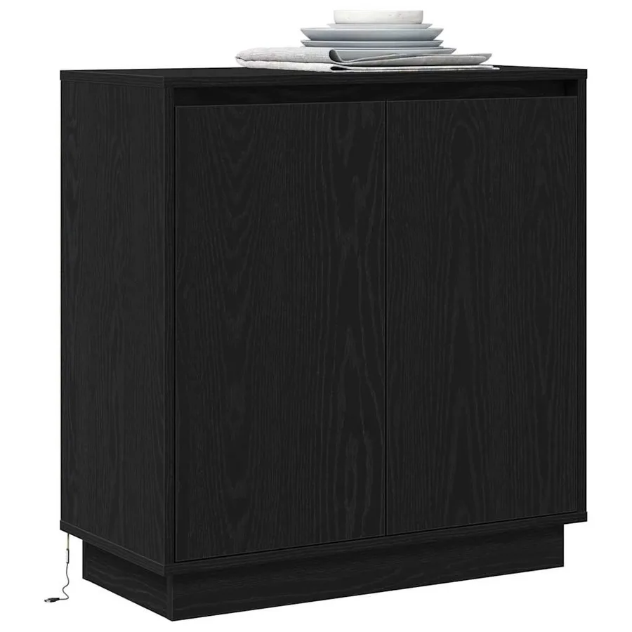 Buffet Chêne noir 71 x 34.5 x 75 cm Bois d'ingénierie - 3