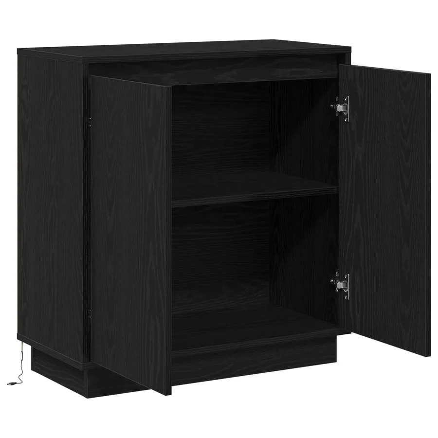Buffet Chêne noir 71 x 34.5 x 75 cm Bois d'ingénierie - 7