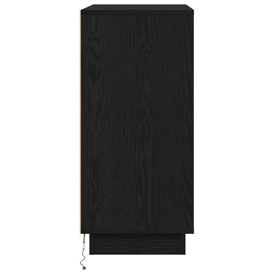 Buffet Chêne noir 71 x 34.5 x 75 cm Bois d'ingénierie - 8