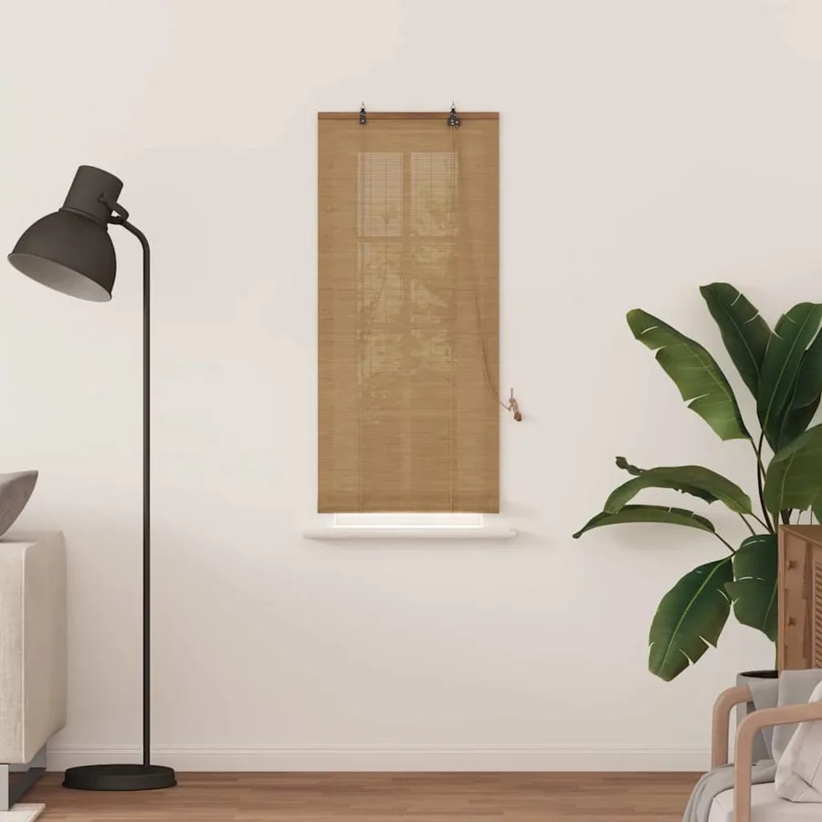 Store enrouleur Marron 60 x 160 cm Bambou - 3