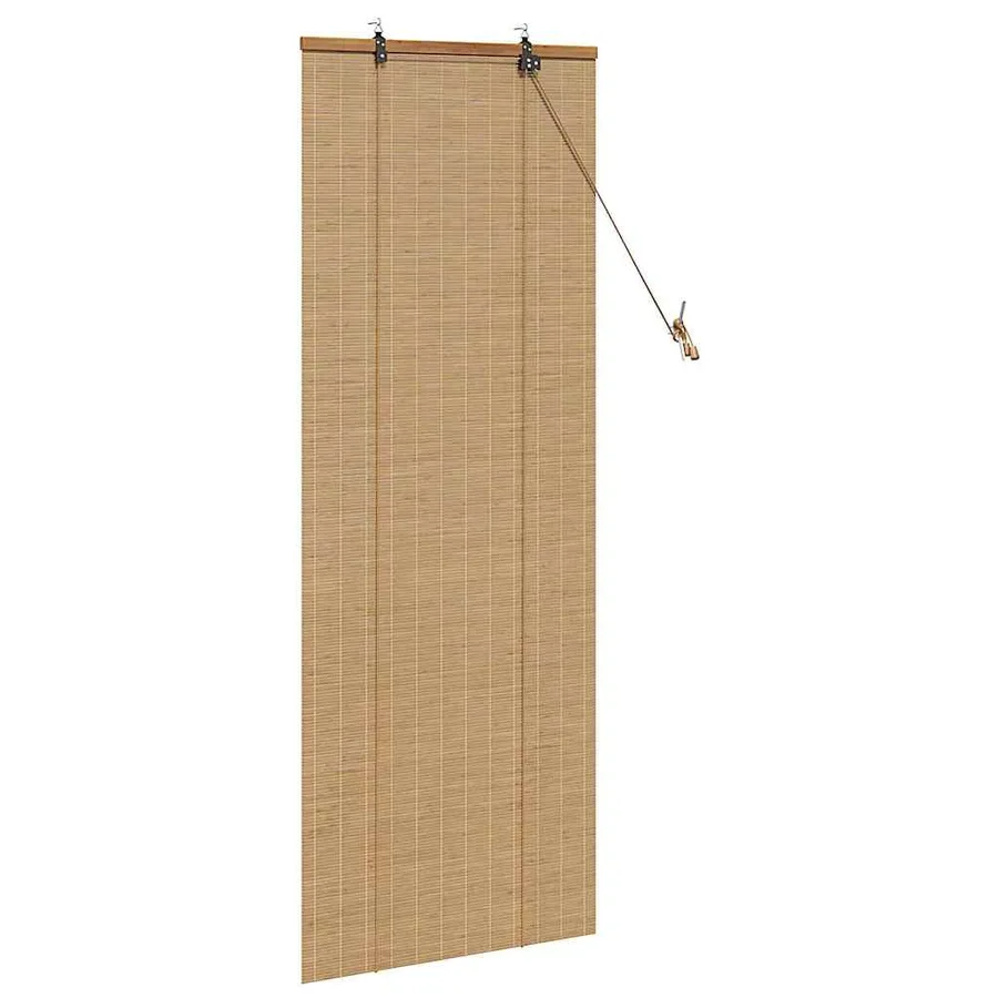 Store enrouleur Marron 60 x 160 cm Bambou - 4
