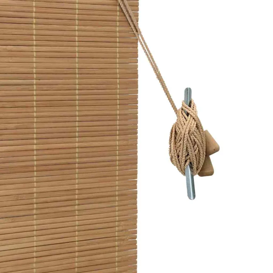 Store enrouleur Marron 60 x 160 cm Bambou - 6