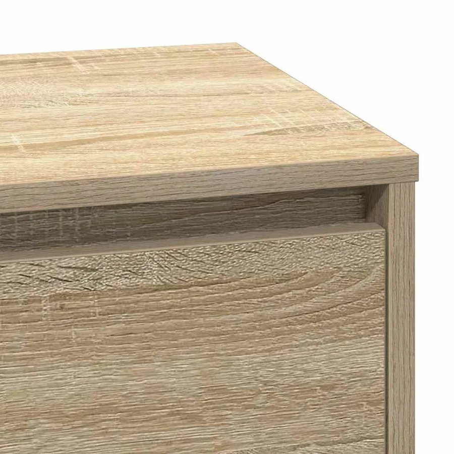 Cabinet de chevet avec tiroir Chêne Sonoma 71 x 34,5 x 75 cm - 11