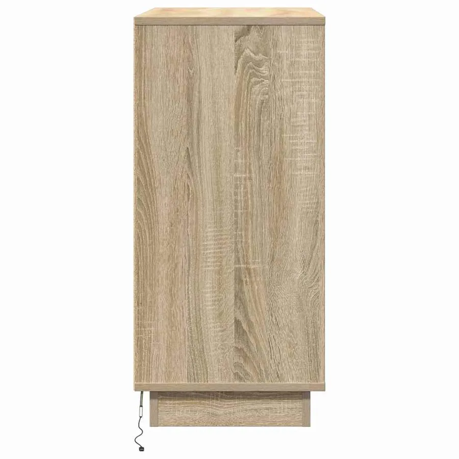 Cabinet de chevet avec tiroir Chêne Sonoma 71 x 34,5 x 75 cm - 9