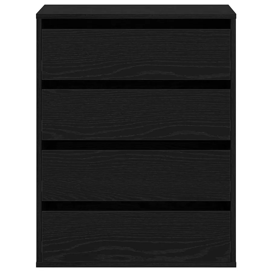 Armoire à tiroirs Noir 60 x 41 x 76 cm Bois d'ingénierie - 7