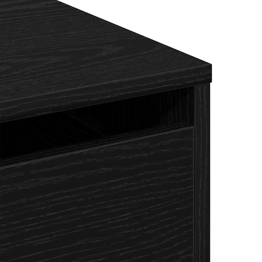 Armoire à tiroirs Noir 60 x 41 x 76 cm Bois d'ingénierie - 9