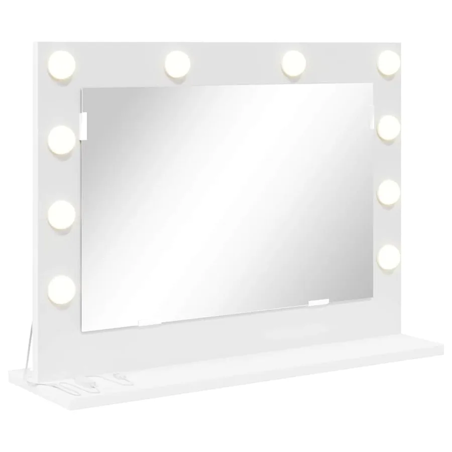 Miroir de vanité Blanc 60 x 45 x 18 cm Verre et bois composite - 2