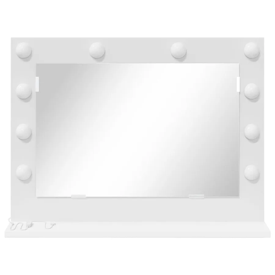 Miroir de vanité Blanc 60 x 45 x 18 cm Verre et bois composite - 4